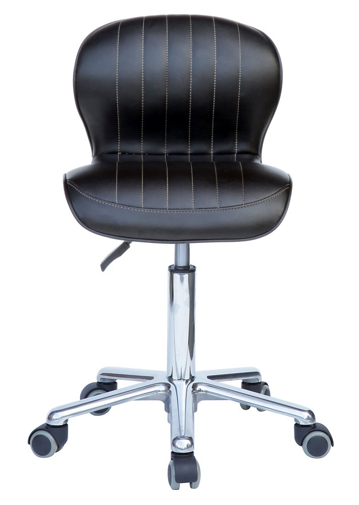 Rollhocker Rondo BARBER Neu schwarz/silber leicht